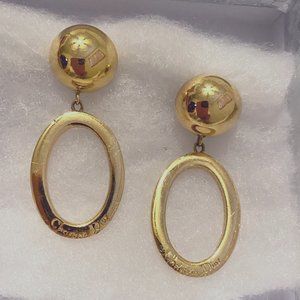 Christian Dior Clip Earrings